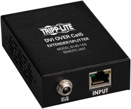 DVI over Cat5 Active Extender Remote Receiver, 200 ft. Range, TAA Compliant