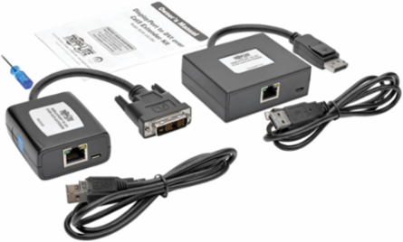 DisplayPort to DVI Active Extender Kit, 125 ft, with Built-in Cables