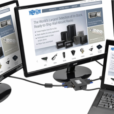 2-Port DisplayPort to DVI Splitter, 1920 x 1080 @ 60 Hz