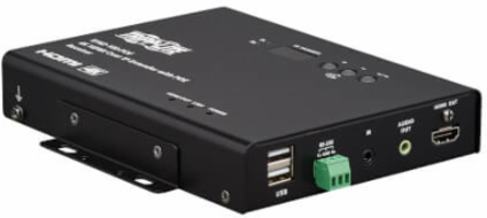 HDMI over IP Decoder, 4K 30 Hz, PoE, 328 ft. (100 m)