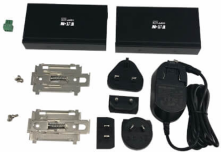 Industrial USB 2.0 over Cat6 Extender, 1-Port, ESD Protection, PoC, Mountable, 330 ft.