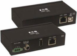 Industrial USB 2.0 over Cat6 Extender, 1-Port, ESD Protection, PoC, Mountable, 330 ft.