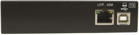Industrial USB 2.0 over Cat6 Extender, 1-Port, ESD Protection, PoC, Mountable, 150 ft.