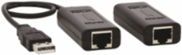 USB 2.0 over Cat5/Cat6 Extender Kit, 1-Port, Power over Cable, 164 ft. (50 m), Black