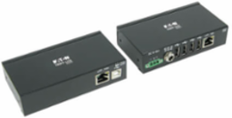 Industrial USB 2.0 over Cat6 Extender, 4-Port, ESD Protection, PoC, Mountable, 150 ft.