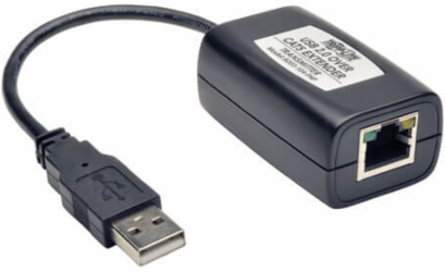 4-Port USB 2.0 Extender Hub Kit, 480 Mbps, Extends 164 ft. (50 m) over Cat5/Cat6