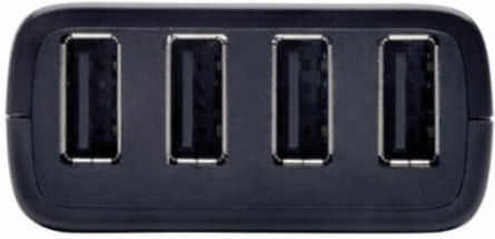 4-Port USB 2.0 Extender Hub Kit, 480 Mbps, Extends 164 ft. (50 m) over Cat5/Cat6