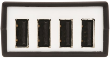 USB 2.0 over Cat5/Cat6 Extender Kit, 4-Port, Power over Cable, 164 ft. (50 m), Black