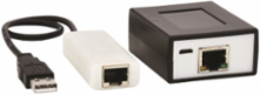 USB 2.0 over Cat5/Cat6 Extender Kit, 4-Port, Power over Cable, 164 ft. (50 m), Black