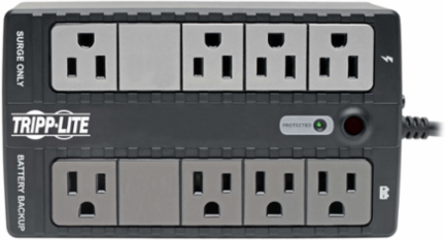 450VA Standby UPS with 8 Outlets, 255W, 120V, Battery Backup