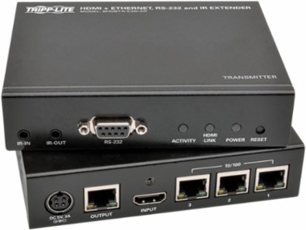 HDBaseT HDMI Extender Kit, 500 ft, 1080p, Ethernet, RS-232, IR Control