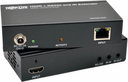 HDBaseT HDMI Extender Kit, 1080p, Up to 500 ft, IR Control, Includes Mounting Hardware