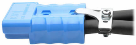 Extension Cable, 1 ft., 175A DC Connectors, Heavy-Duty 6 AWG Cabling