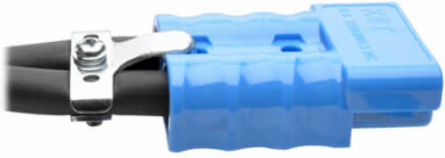 Extension Cable, 1 ft., 175A DC Connectors, Heavy-Duty 6 AWG Cabling
