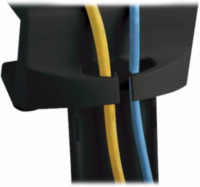 Clamp-On Power Strip Holder, ABS, Black