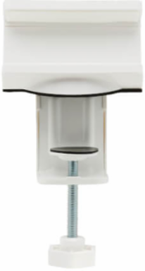 Clamp-On Power Strip Holder, ABS, White