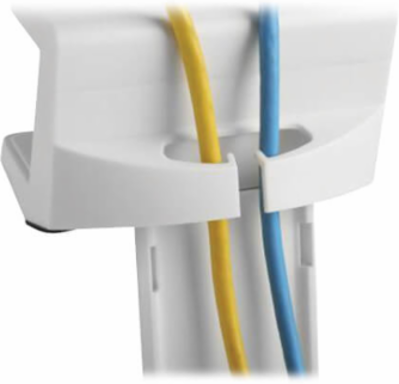 Clamp-On Power Strip Holder, ABS, White