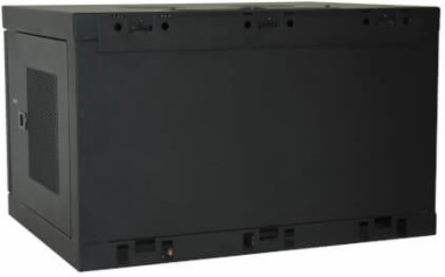 16-Device USB Charging Station Cabinet, 2.4A Fast Charging, Wall-Mount, Black