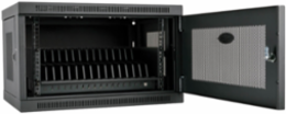 16-Device USB Charging Station Cabinet, 2.4A Fast Charging, Wall-Mount, Black