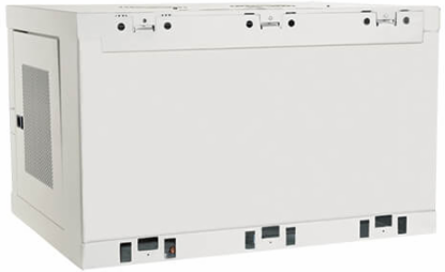 16-Device USB Charging Station Cabinet, 2.4A, Wall-Mountable, White