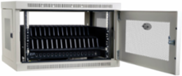 16-Device USB Charging Station Cabinet, 2.4A, Wall-Mountable, White