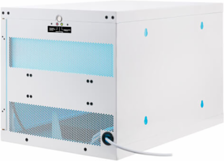 UV Charging Station Cabinet, Hospital-Grade, 16 USB Ports, 2.4A per Port, Antimicrobial, White
