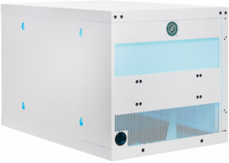 UV Charging Station Cabinet, Hospital-Grade, 16 USB Ports, 2.4A per Port, Antimicrobial, White