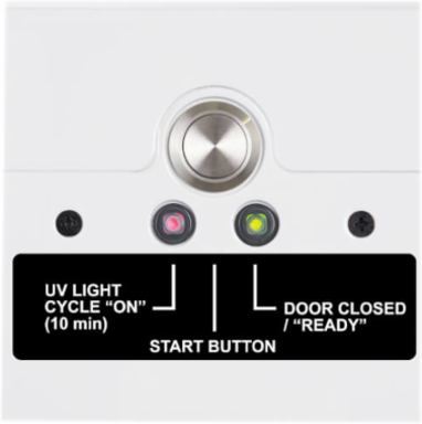 UV Charging Station Cabinet, Hospital-Grade, 16 USB Ports, 2.4A per Port, Antimicrobial, White