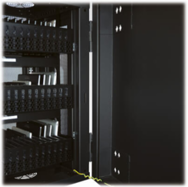 48-Device USB Charging Station Cabinet, 2.4A Charging, Black