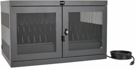 16-Device Charging Station Cabinet, Adjustable for Laptops up to 15 Inch