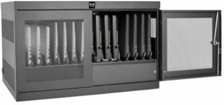 16-Device Charging Station Cabinet, Adjustable for Laptops up to 15 Inch