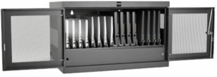 16-Device Charging Station Cabinet, Adjustable for Laptops up to 15 Inch