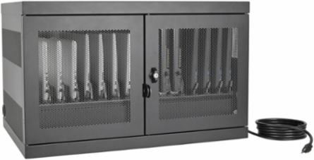 16-Device Charging Station Cabinet, Adjustable for Laptops up to 15 Inch