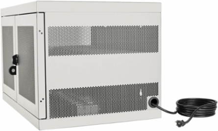 16-Device AC Charging Station Cabinet for Laptops, 10-Foot Cord, White