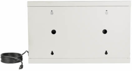 16-Device AC Charging Station Cabinet for Laptops, 10-Foot Cord, White