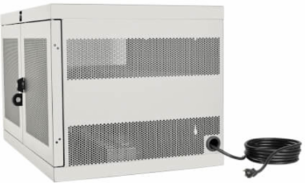 16-Device AC Charging Station Cabinet for Laptops, 10-Foot Cord, White