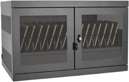 16-Device USB Charging Station Cabinet, 2.4A Charging, Durable Steel Construction