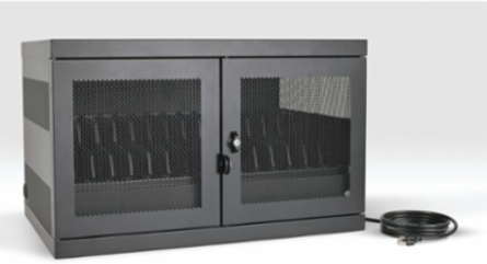 16-Device USB Charging Station Cabinet, 2.4A Charging, Durable Steel Construction