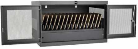 16-Device USB Charging Station Cabinet, 2.4A Charging, Durable Steel Construction