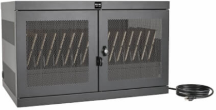 16-Device USB Charging Station Cabinet, 2.4A Charging, Durable Steel Construction