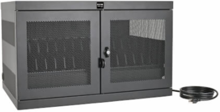 16-Device USB Charging Station Cabinet, 2.4A Charging, Durable Steel Construction