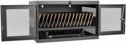 16-Device USB Charging Station Cabinet, 2.4A Charging, Durable Steel Construction