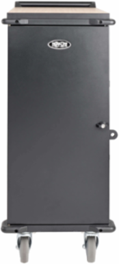 21-Device AC Charging Station, 120V, Mobile Cart, Black, 10 ft Cord