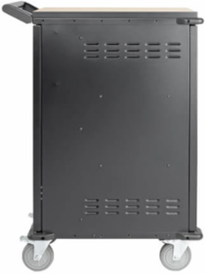 21-Device AC Charging Station, 120V, Mobile Cart, Black, 10 ft Cord
