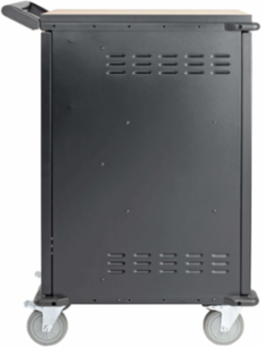 21-Device AC Charging Station, 120V, Mobile Cart, Black, 10 ft Cord