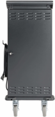 21-Device AC Charging Station, 120V, Mobile Cart, Black, 10 ft Cord