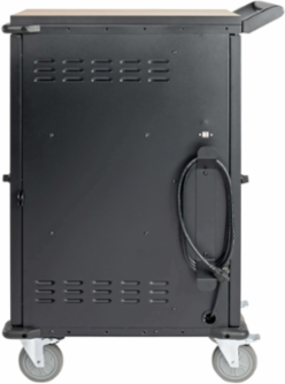 27-Device AC Charging Station, 120V, Mobile Cart, 10 ft Cord, Black