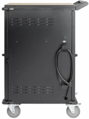 27-Device AC Charging Station, 120V, Mobile Cart, 10 ft Cord, Black