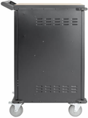 27-Device AC Charging Station, 120V, Mobile Cart, 10 ft Cord, Black