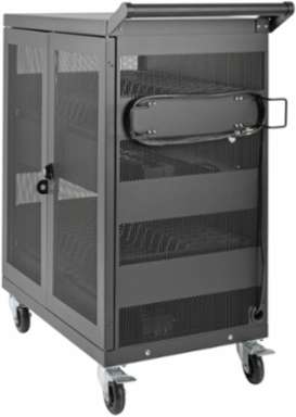 32-Device AC Charging Cart for Chromebooks, 10.5 x 1.5 x 15.4 Inch Slots